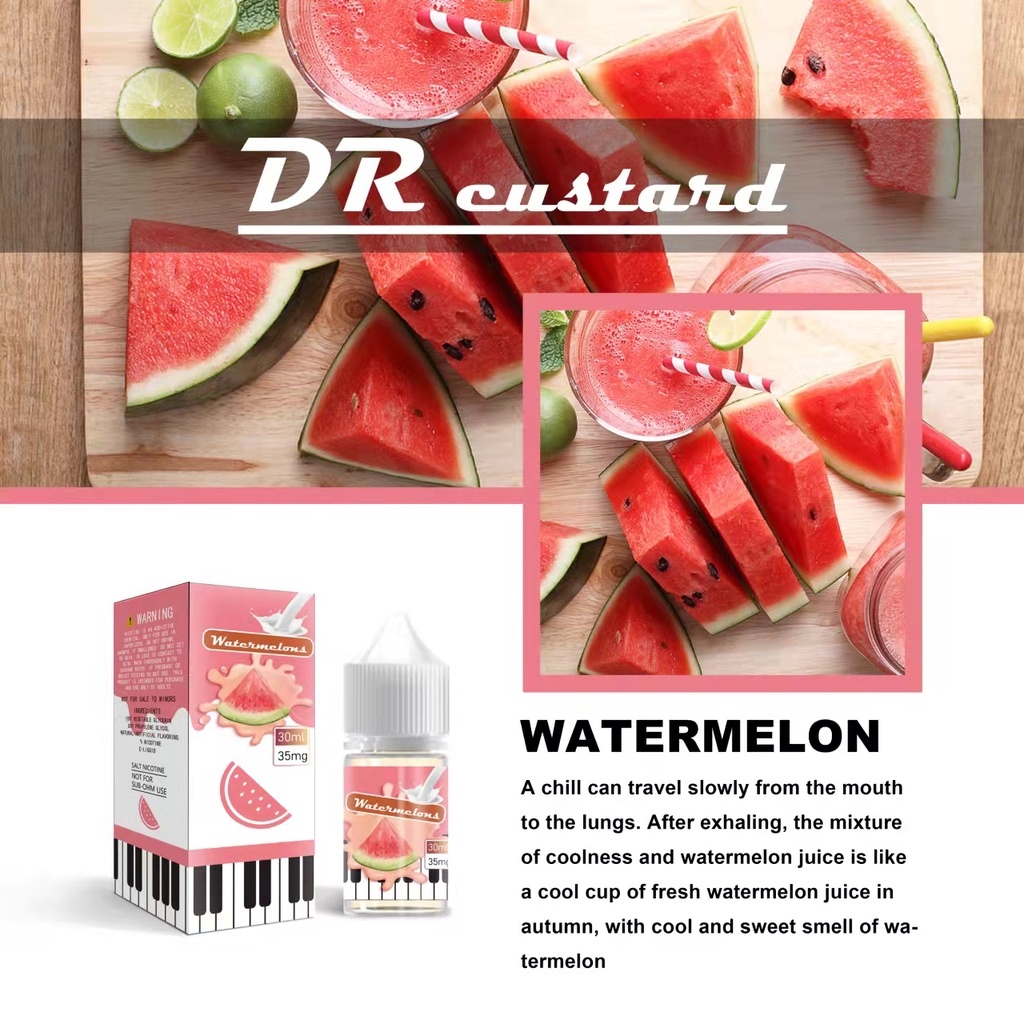 Dr Custard Vape Juice Relx Juice Yooz Juice Ml Mg Salt Nic Juice