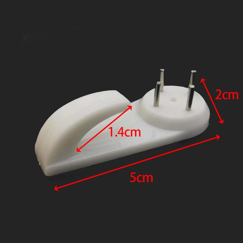 Pcs Nail Hook Large White Plastic Invisible Wall Mount Nail Hook