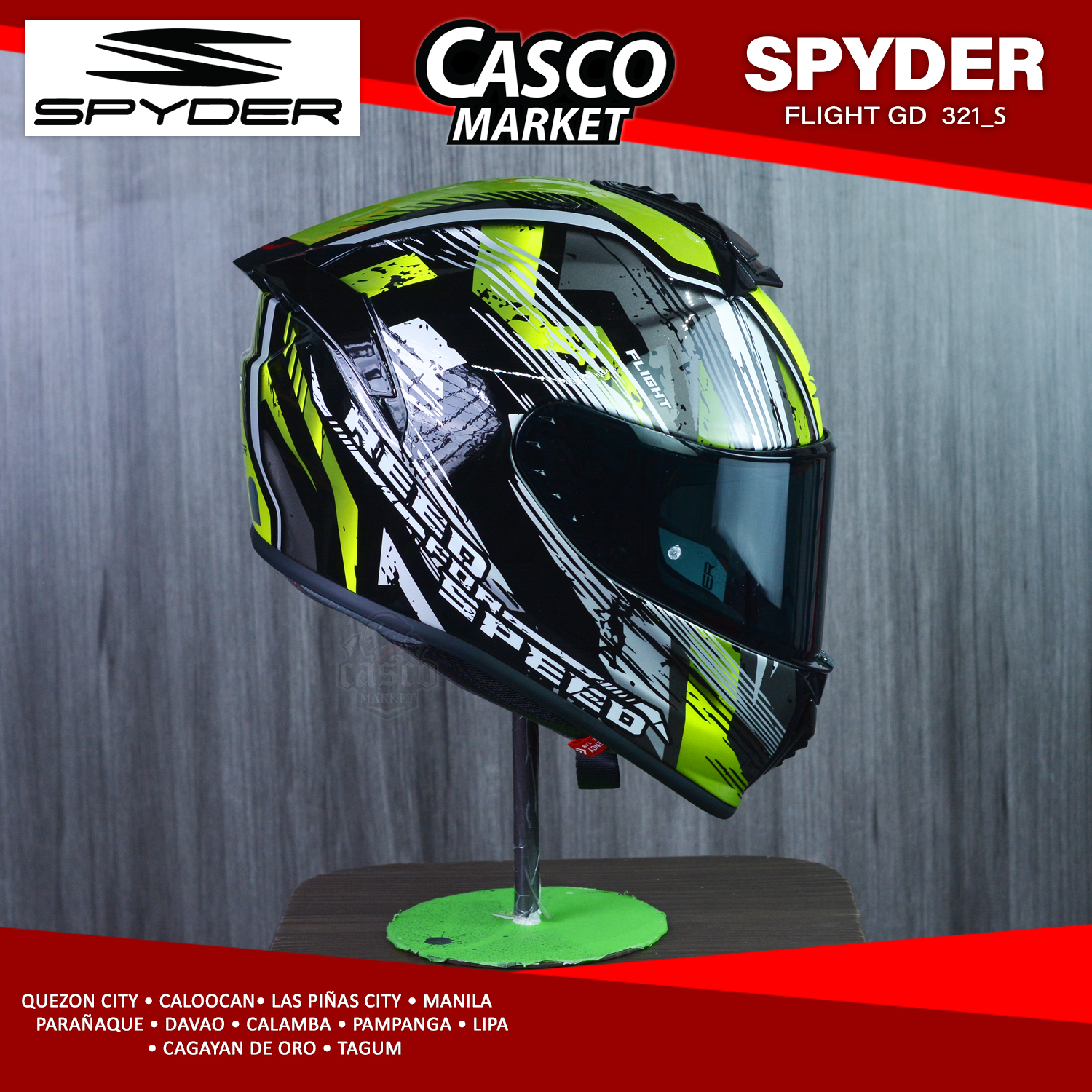 SPYDER FLIGHT GD 321MFG FULL FACE DUAL VISOR MOTORCYCLE HELMET Lazada PH