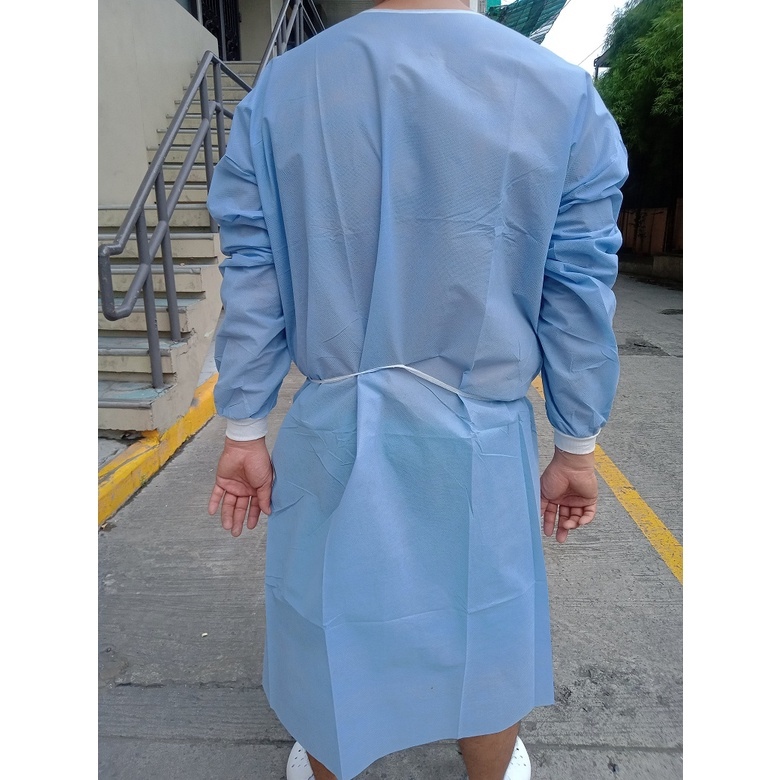 Gsm Ppe Disposable Non Woven Waterproof Hospital Isolation Gown Lab