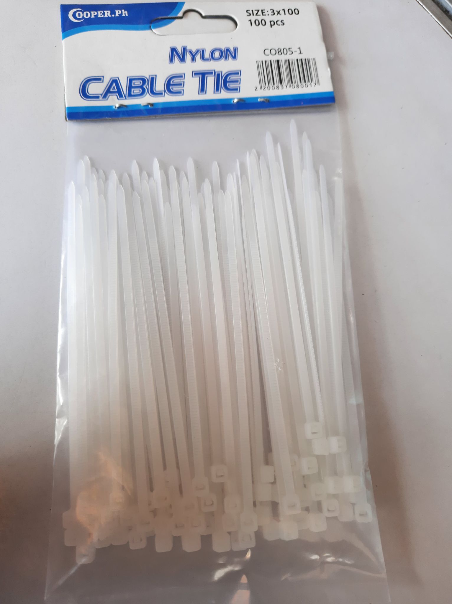 Nylon Cable Tie 3x100 100 Pcs White Lazada PH