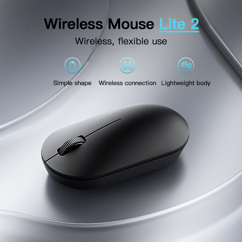 Xiaomi Wireless Mouse Lite 2 4GHz 1000DPI Ergonomic Optical Portable