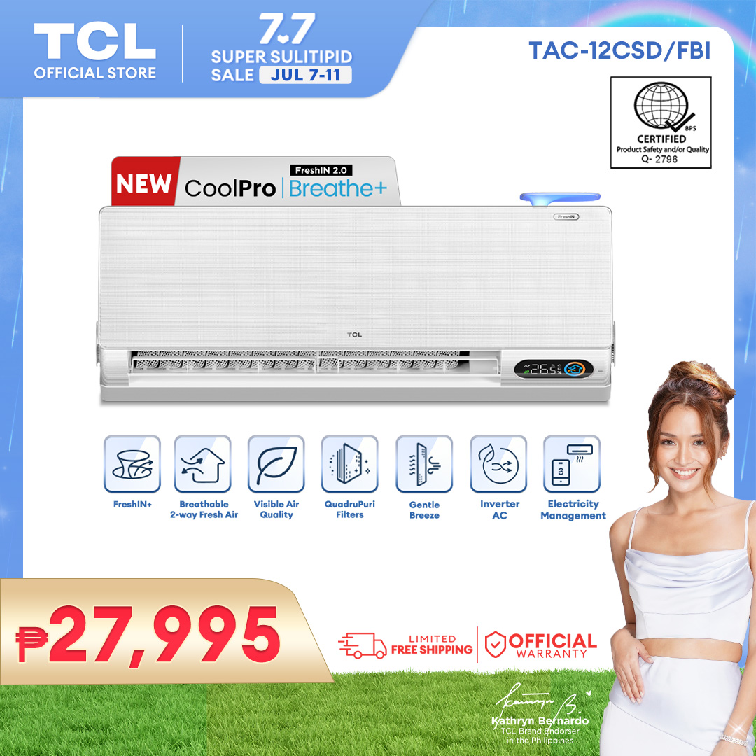 TCL 1 5HP CoolPro FreshIN 2 0 Breathe Live Cool Inverter Split Type