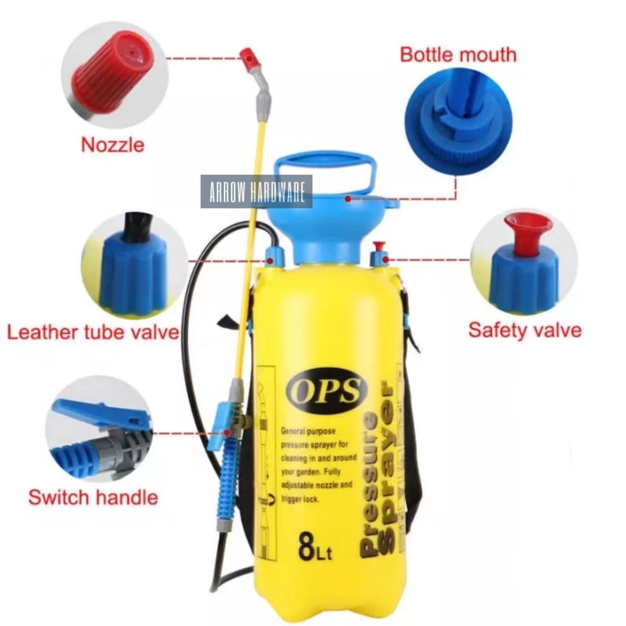 16L Of Agricultural Spray MANUAL Garden Knapsack Manual Sprayer