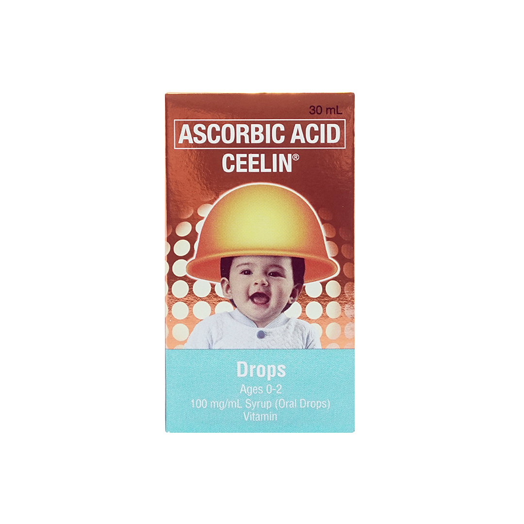 Ceelin Ascorbic Acid 100mg ML 30ml Syrup Oral Drops Ages 0 2 Lazada PH