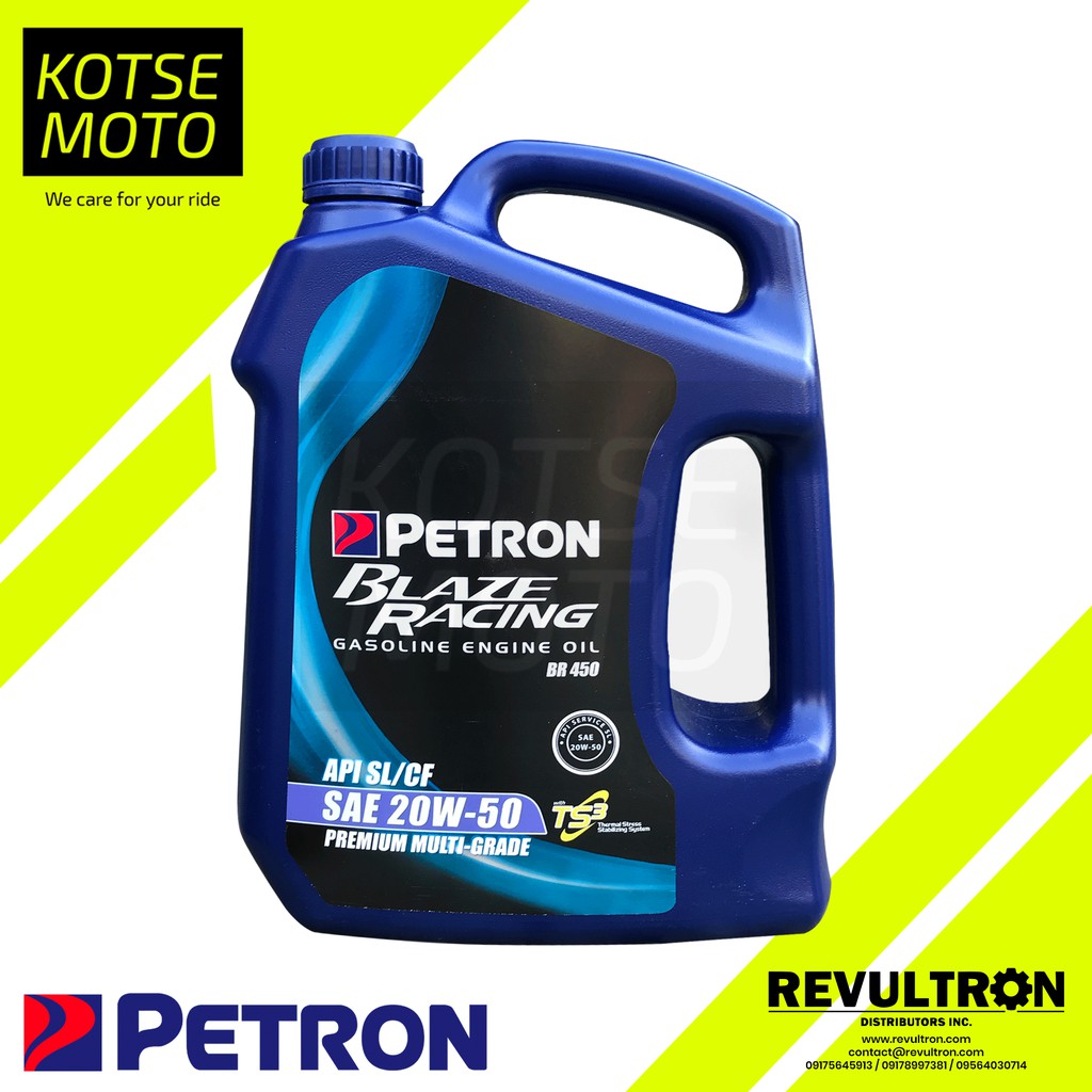 PETRON Blaze Racing BR 450 Premium Multi Grade 20W50 API SL Gasoline