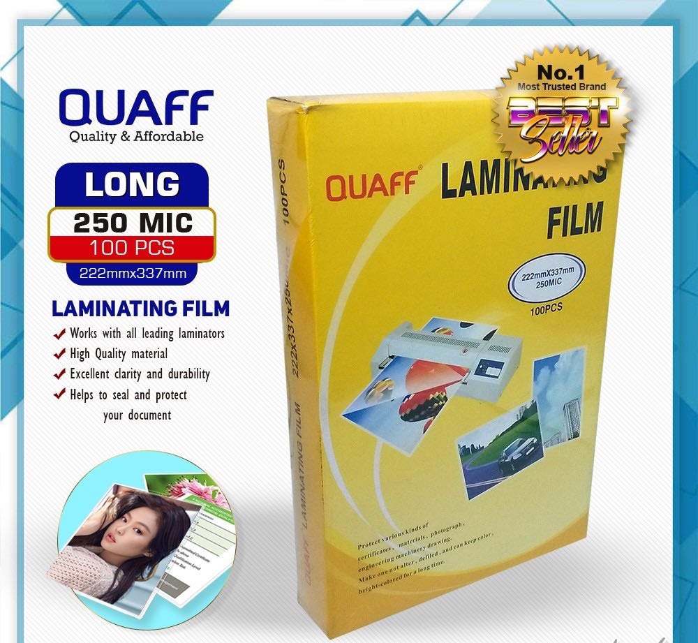 Quaff Laminating Film Long Microns Microns Pcs Per Pack