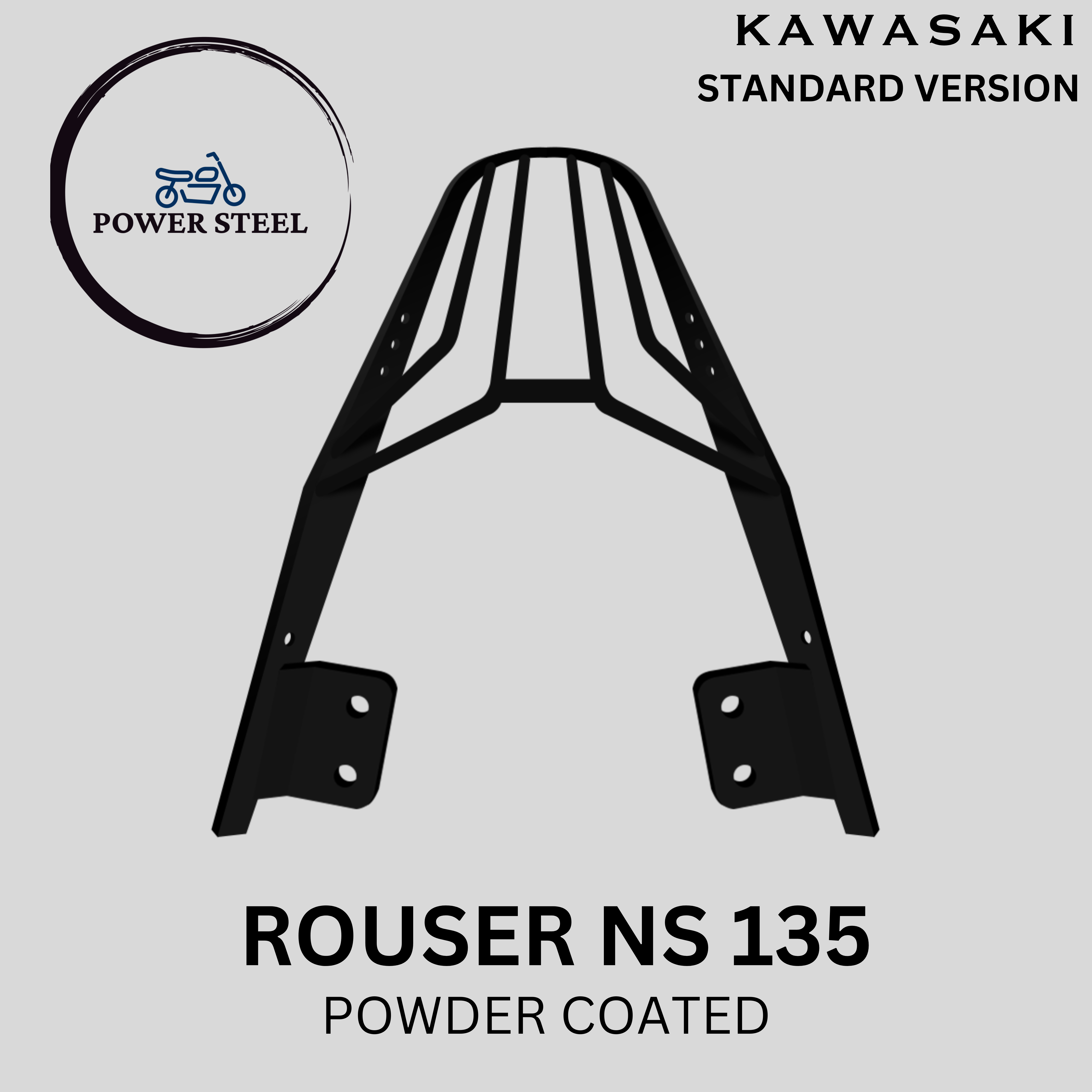 Kawasaki Ns Rouser 135 Top Box Bracket Power Rack Monorack Powder