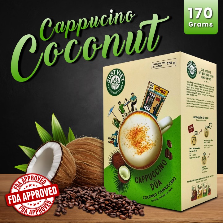 Paws Up Just Viet Vietnamese Origins Cappuccino Coconut Coffee