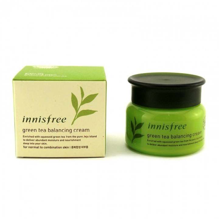 innisfree green tea balancing cream 50ml korean cosmetics