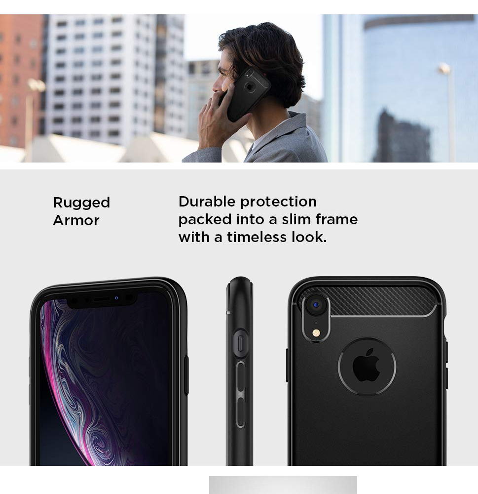 Original Spigen Rugged Armor Case For Apple Iphone Xr Tech Smart