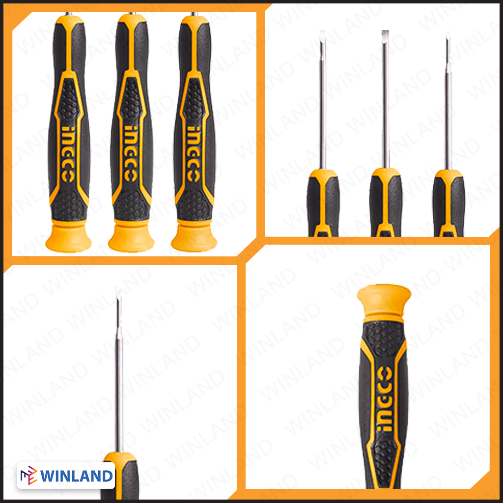 INGCO by Winland Precision Screwdriver Set Screw Driver CRV 7pcs/SET