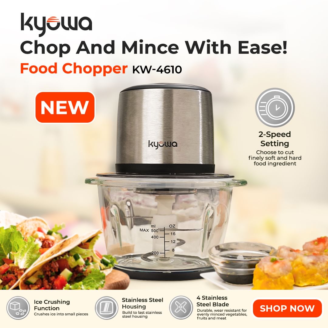 Kyowa By Winland 0 5 Liters Glass Bowl Capacity Electric Food Chopper kyowa-by-winland-0-5-liters-glass-bowl-capacity-electric-food-chopper