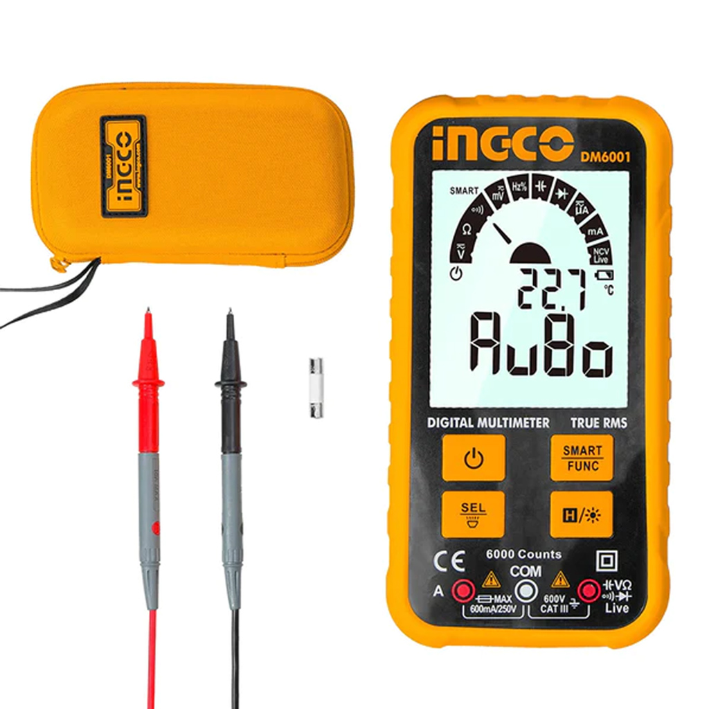 Ingco Multimeter True Rms Ingco by Winland LCD Digital Multimeter True RMS 6000 Counts with Auto ...