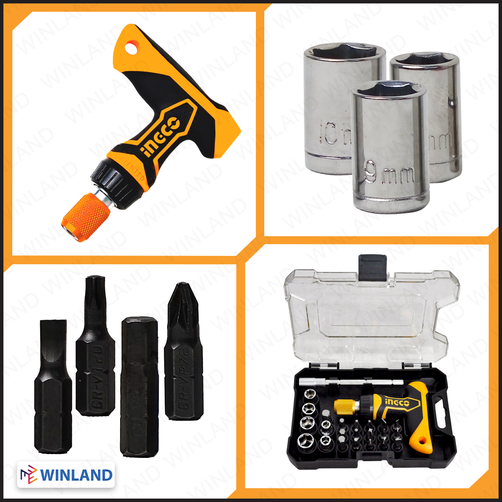 Ingco by Winland 24pcs Thandle Wrench Screwdriver Set Screw driver HKSDB0188 INGHT Lazada PH