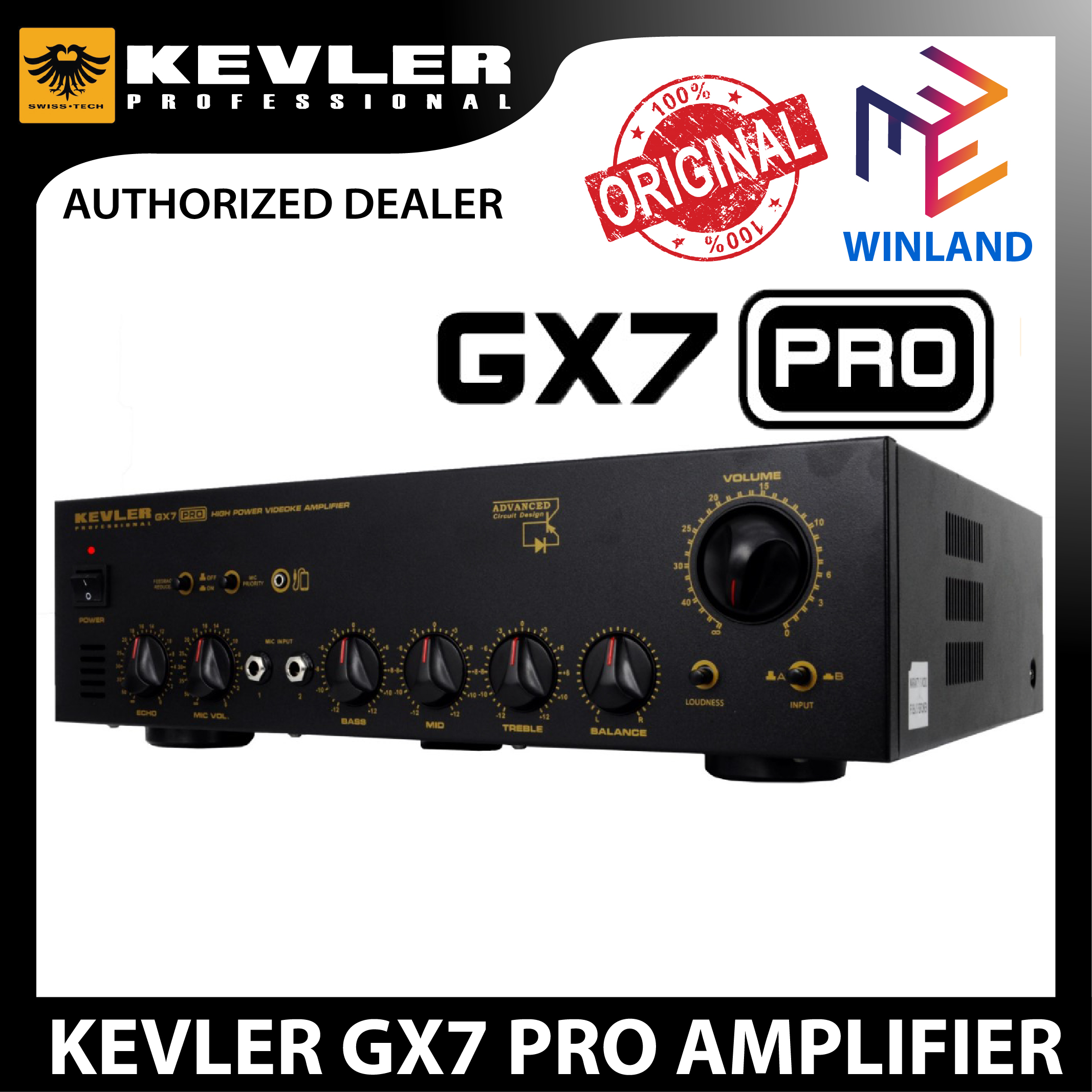 Kevler by Winland GX7 PRO High Power Videoke Amplifier GX7 Pro 800W x