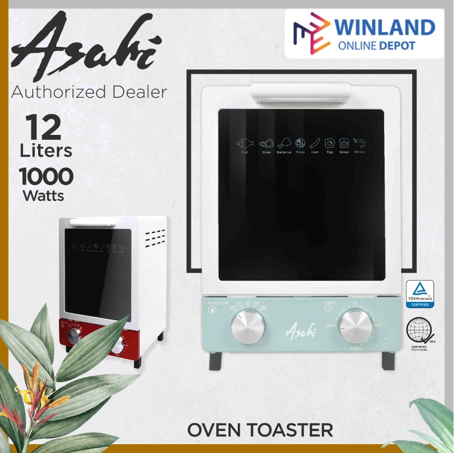 ASAHI by Winland OT 1211 Electric Oven Toaster 12 Liter For Toast, Bake