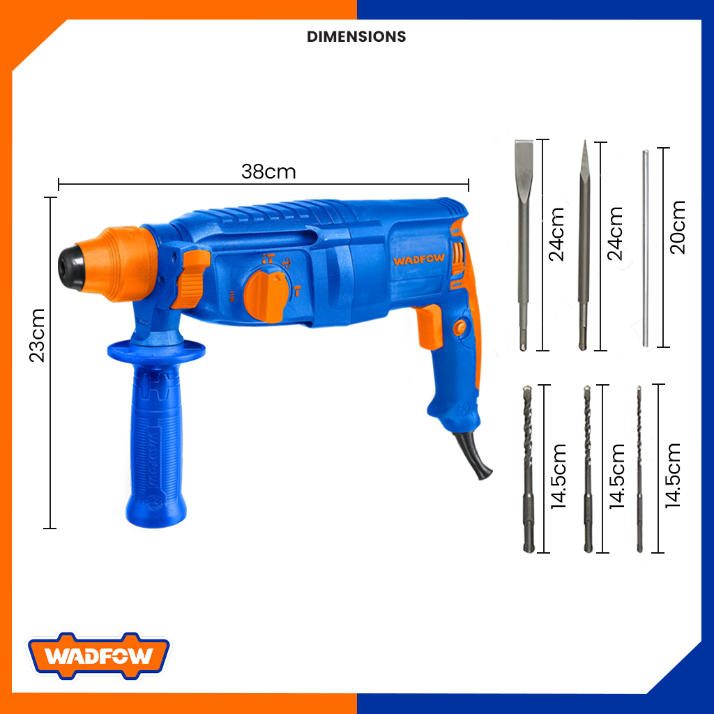 Wadfow By Winland Rotary Hammer Drill Sds Plus System L Chipping Gun