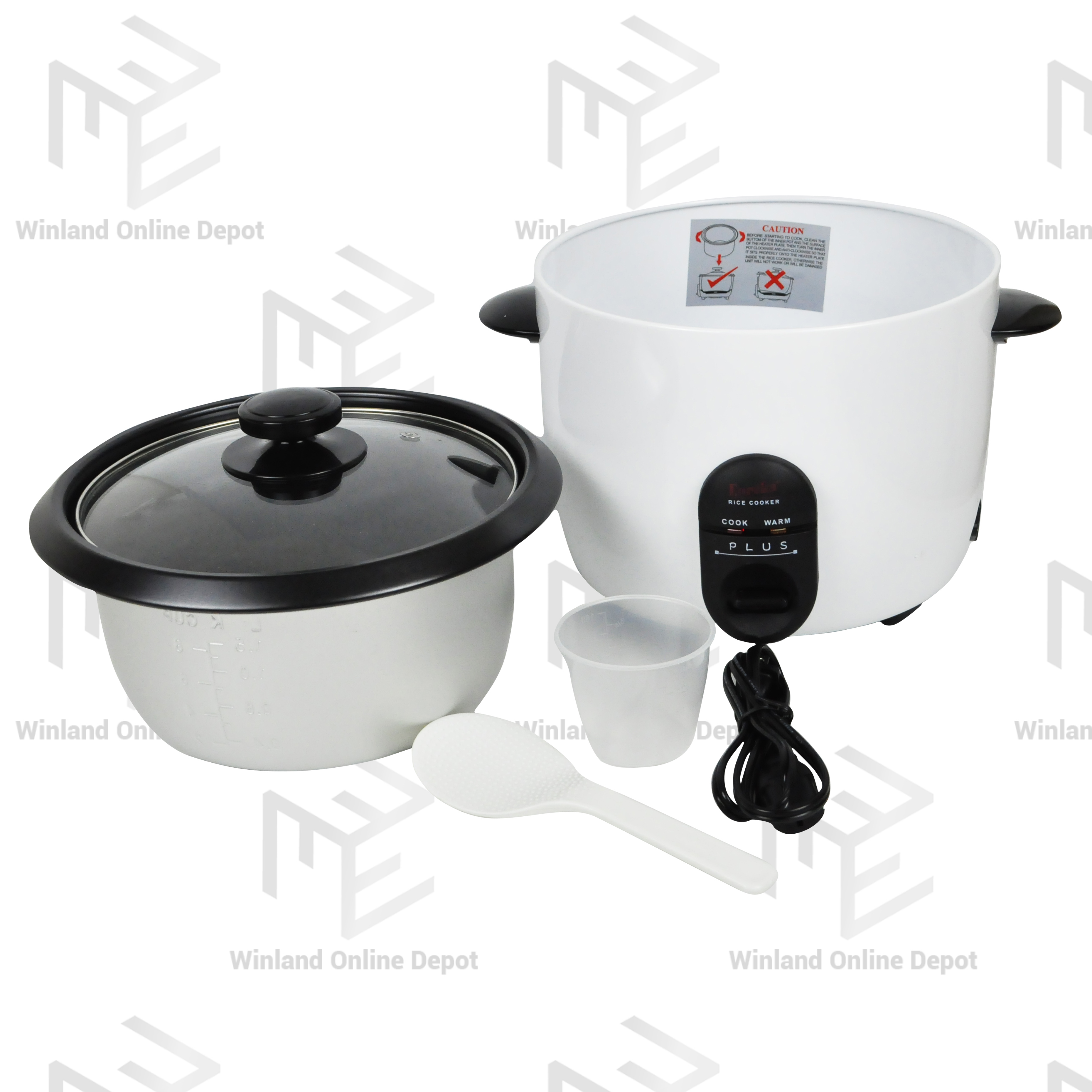 Eureka By Winland Rice Cooker 1.5liter Drum Type 8cups 500watts Edr-1 