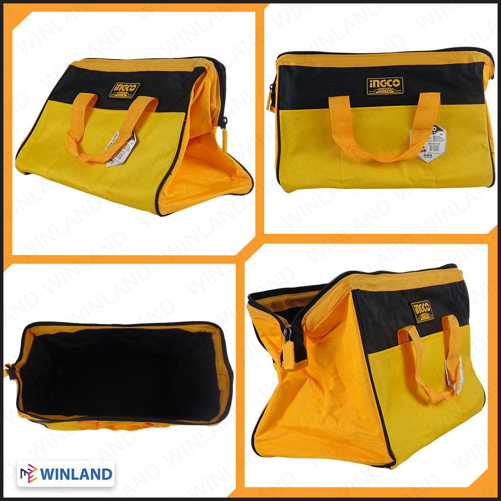 INGCO by Winland Tool Box Bag Organizer Storage 16 inches Heavy Duty