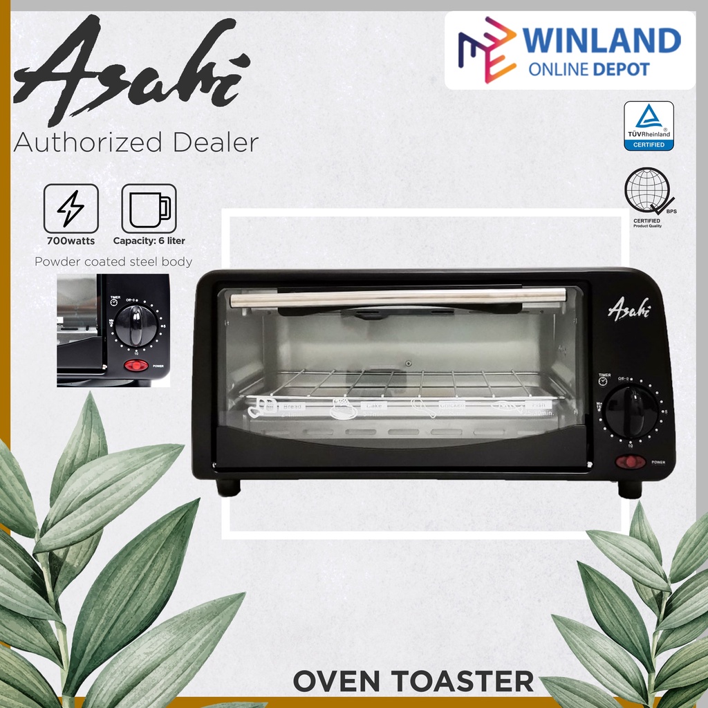 Asahi by Winland OT612 Electric Oven Toaster 6 Liter Lazada PH