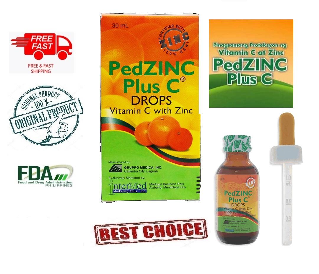 PEDZINC PLUS VITAMIN C DROPS 30ML 1PC Lazada PH