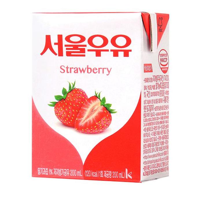 6 Pack Korea Seoul Milk Strawberry flavor 200ml Lazada PH