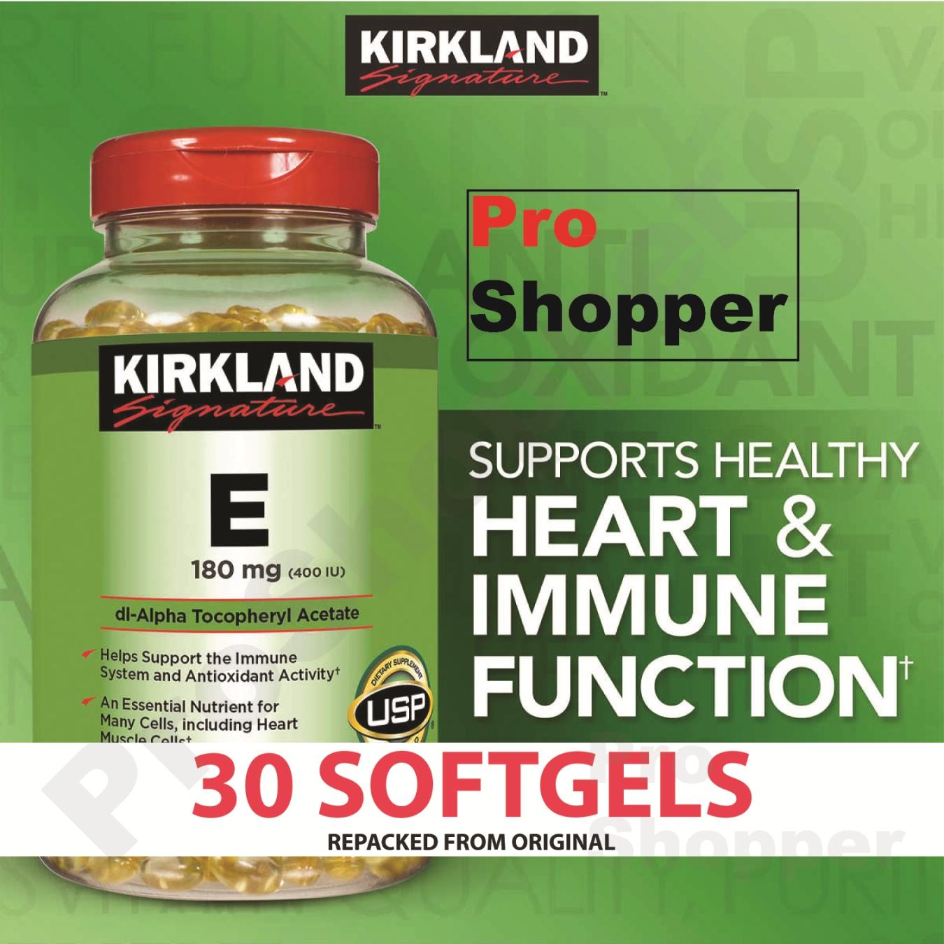 Kirkland Signature Vitamin E 180mg 30 Softgels Lazada Ph