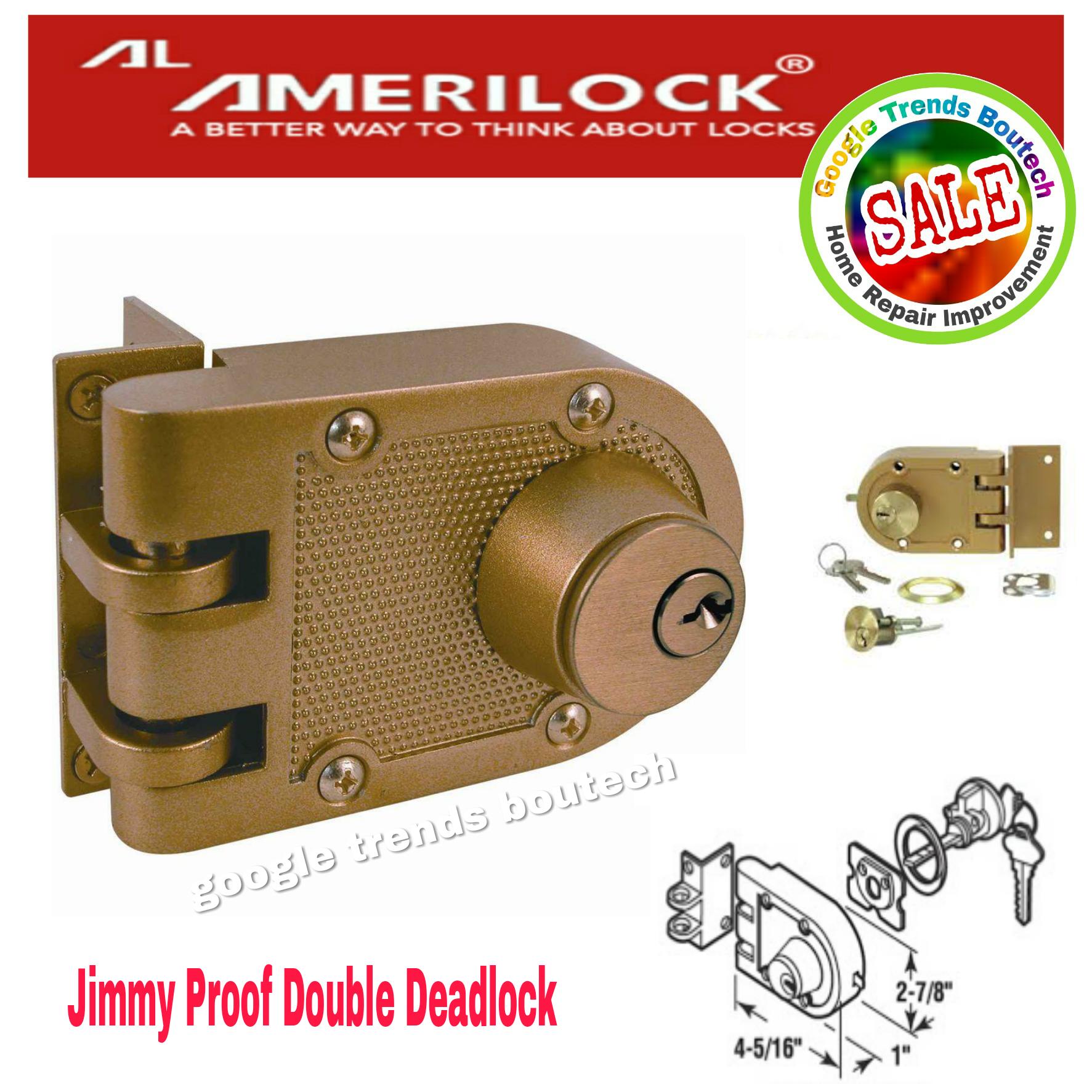 Door Lock Jimmy Resistant Double Cylinder