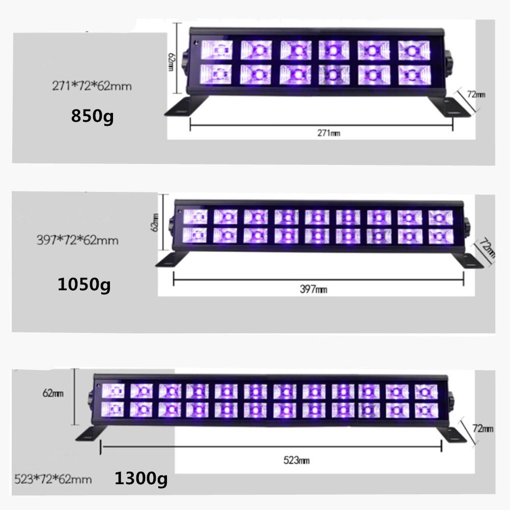 ĐÈN LED UV Tím Giai Đoạn có Điều Khiển từ xa DMX512 Điều Khiển Giọng Nói Thanh Đảng Câu Lạc Bộ Disco Đèn Giáng Sinh Ứng Sân Khấu Ánh Sáng