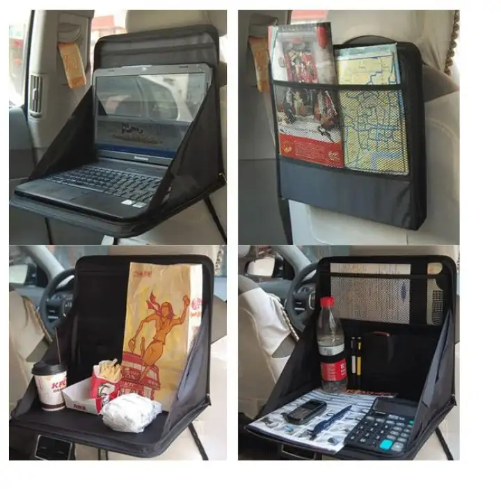 Car Laptop Holder Tray Bag Mount Back Seat Food Table Desk