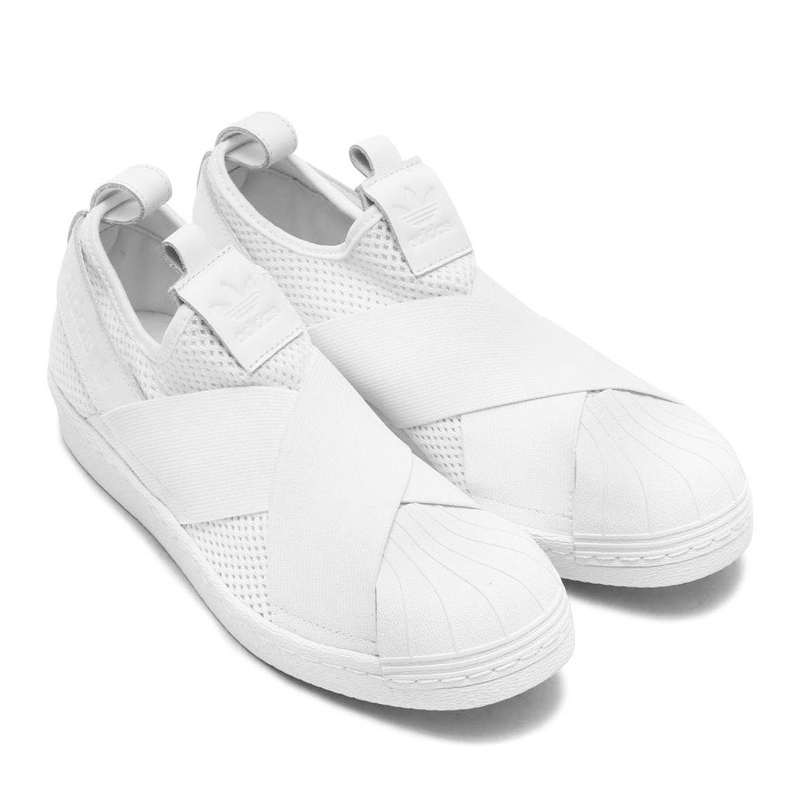 adidas slip on white original