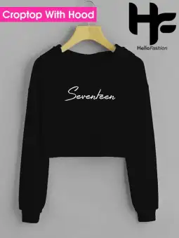 lazada crop top hoodie