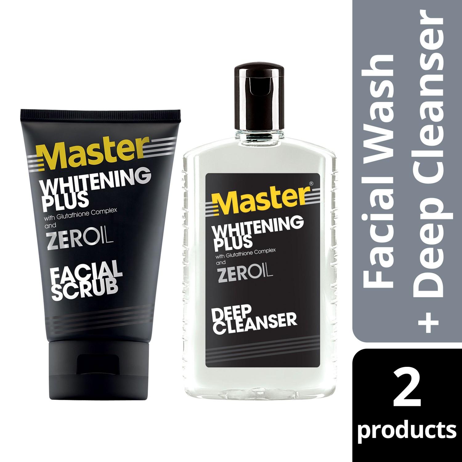 master whitening plus deep cleanser
