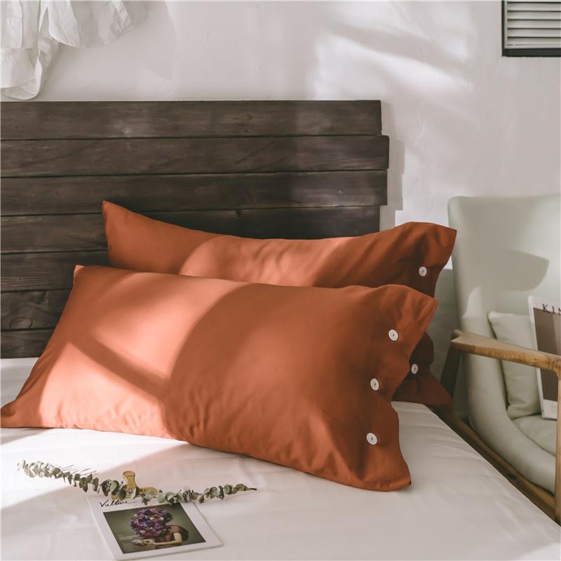 60 S Cotton Chất Lượng Cao Màu Vỏ Gối Người Lớn Vài Cỡ Đại 48*74 Cm 100% Cotton Đơn Khăn Gối Vỏ Gối Một Cặp