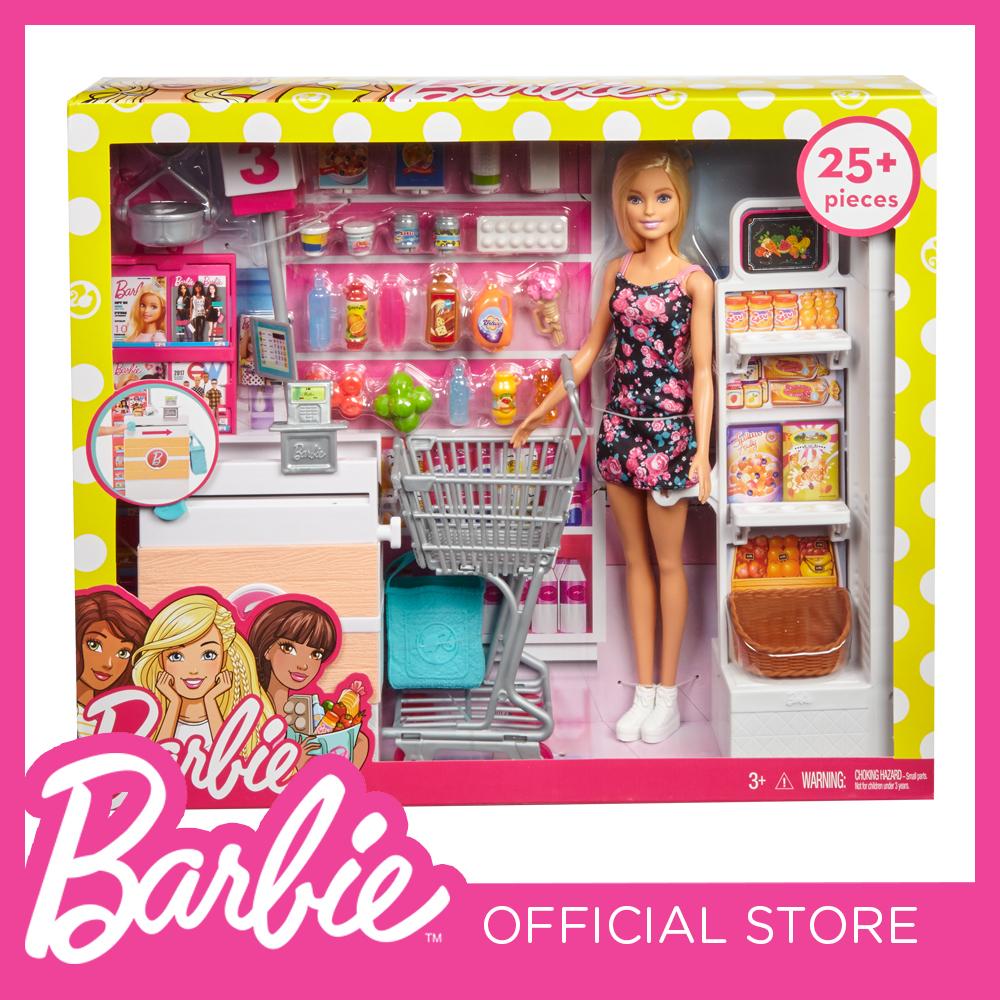 barbie grocery set