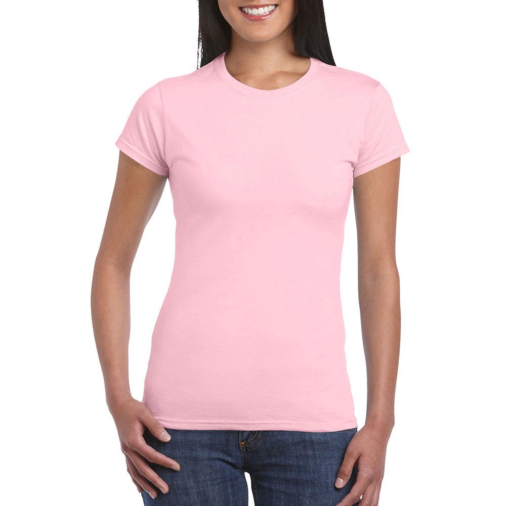 Gildan 76000L Premium Cotton Ladies' T-Shirt (Light Pink)