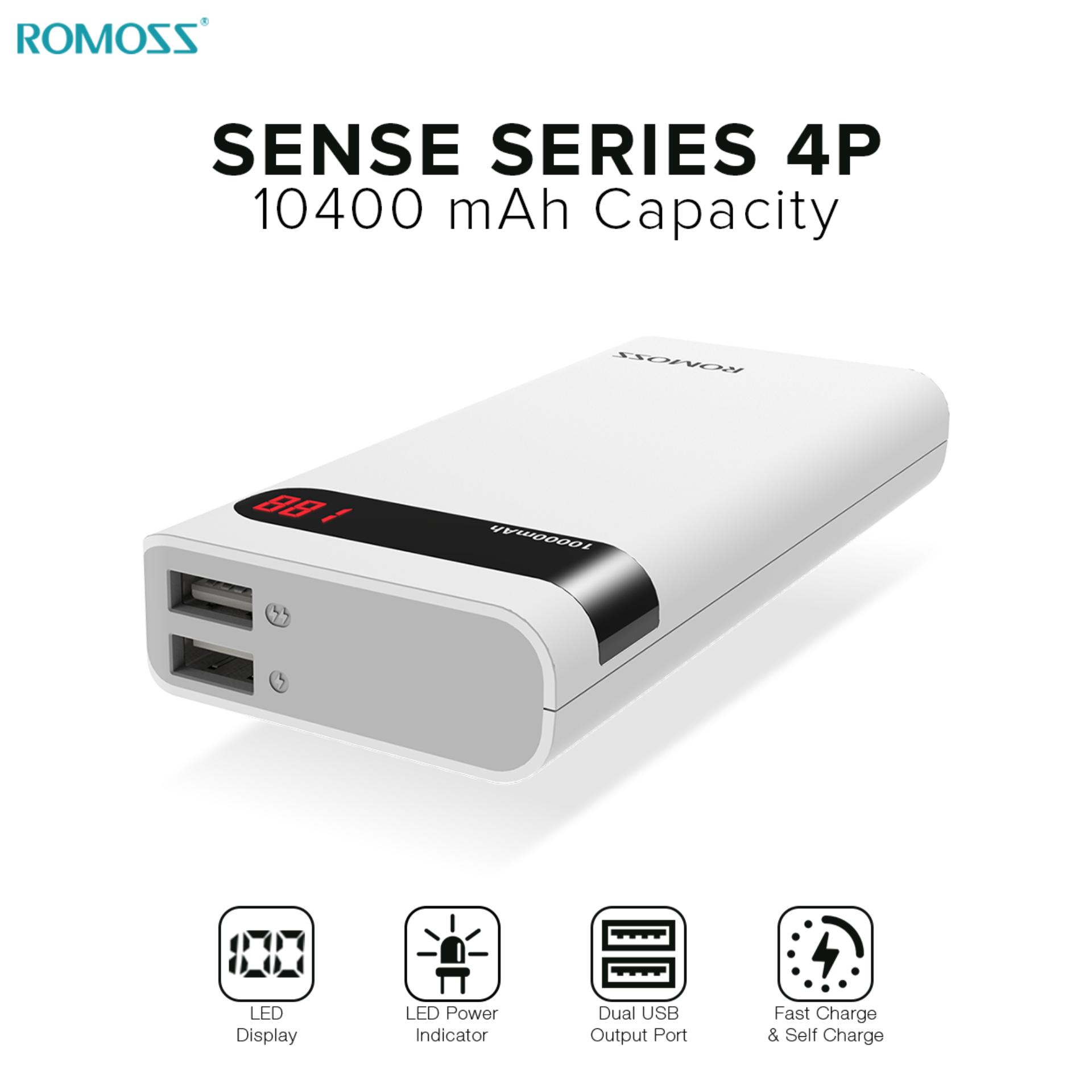 ROMOSS Sense 4P 10400mAh Power bank (White)