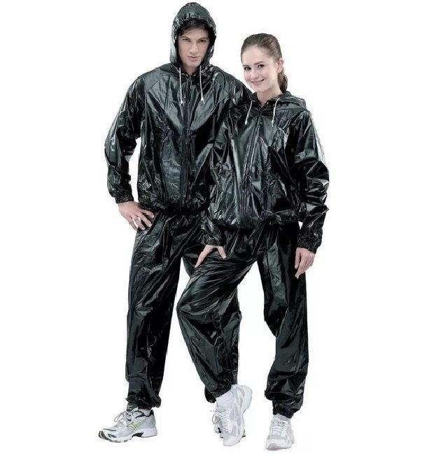 jogging plastic suit