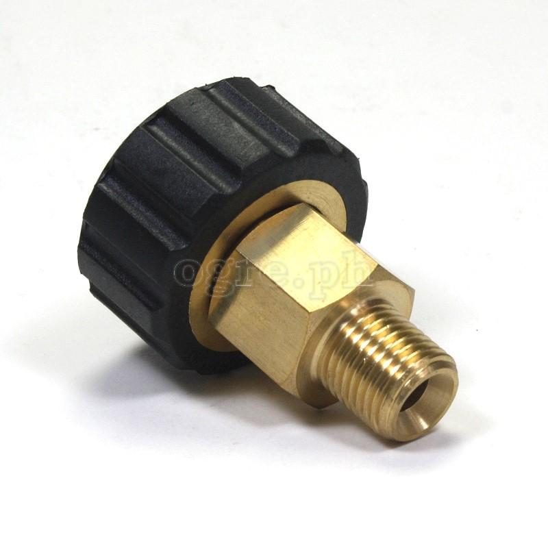 Houshole M22 Twist Pressure Washer Female to Pipe Thread Adapter 