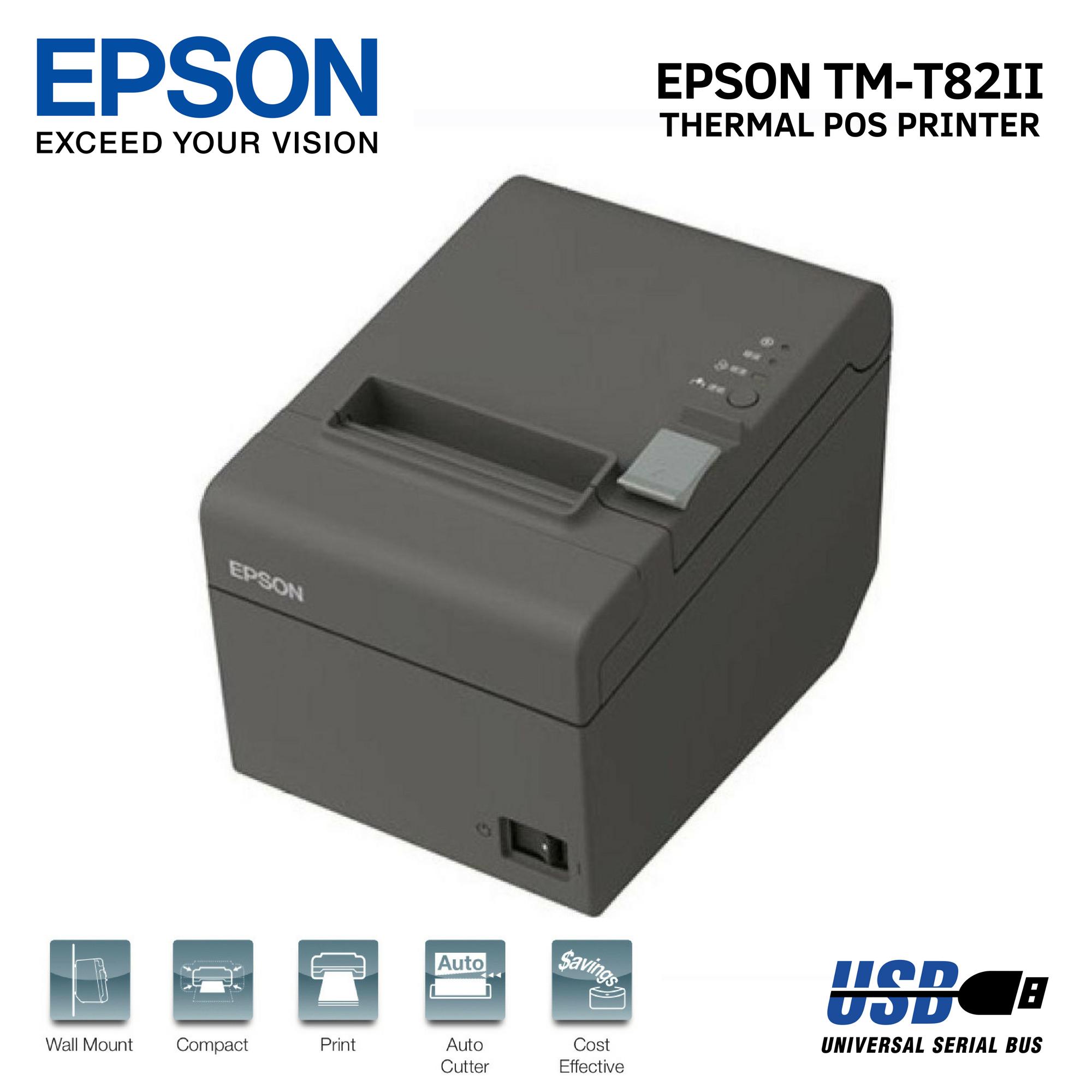 Epson Tm T82ii Thermal Pos Receipt Printer Usb Serial Review And Price 7396