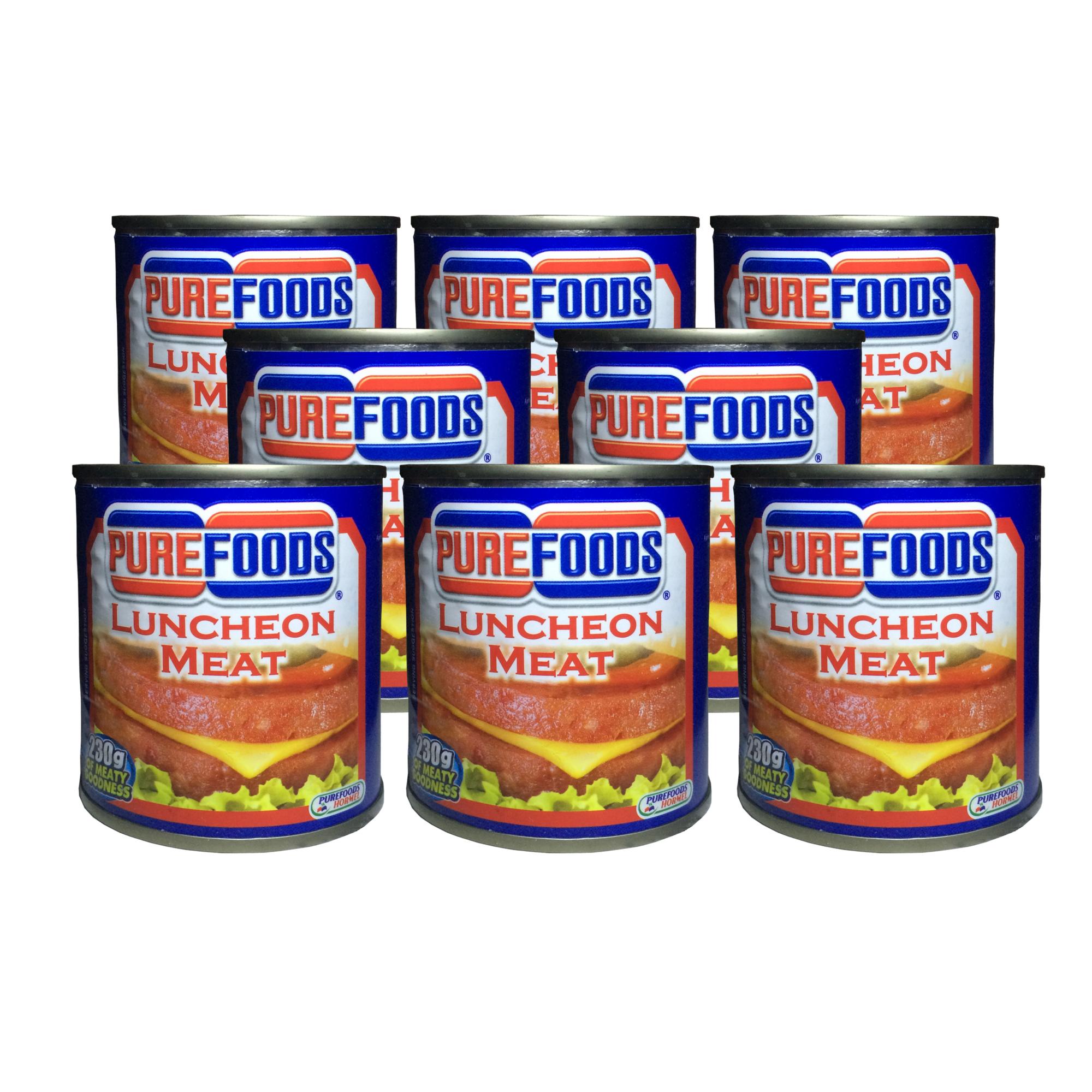 Purefoods Luncheon Meat 230 Grams 8 Pcs With Free Century Tuna Easy 
