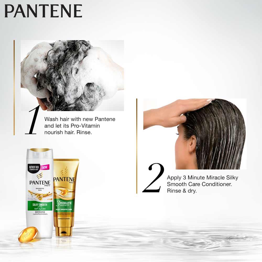 Pantene Silky Smooth Care Shampoo 180mL review and price