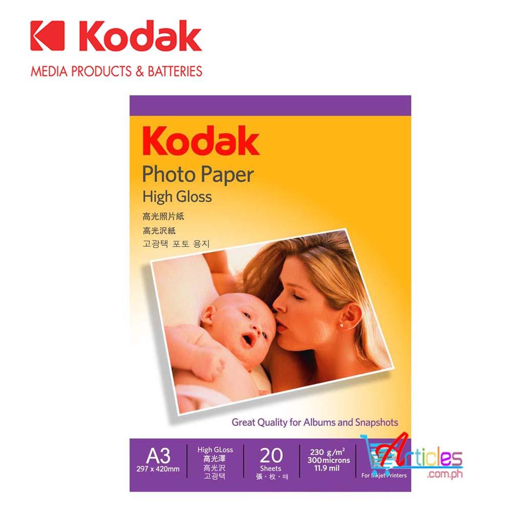 Kodak Inkjet Photo Paper 230GSM A3 | Lazada PH