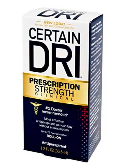 CERTAIN DRI Prescription Strength Clinical Antiperspirant RollOn 1.20