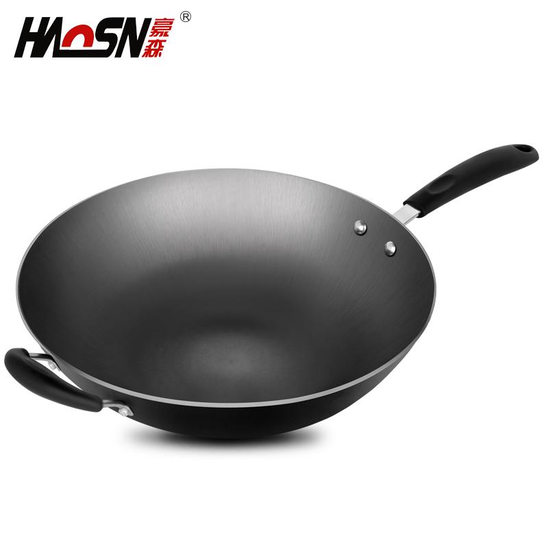 Haosn 32 Cm Bếp Ga Thủ Công Gang Chảo Chống Dính Chảo Gang