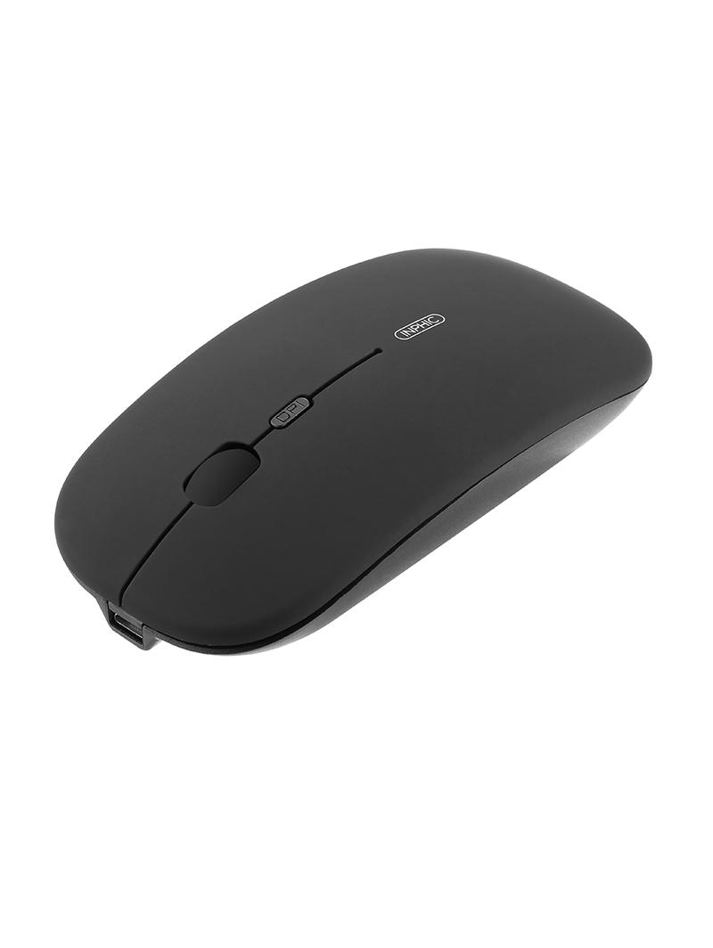 INPHIC Rechargeable Wireless Mouse Ultra-thin Portable Mobile Gaming Mouse For Laptop Noiseless and Silent Click Super silent Slim Durable Mute Comfortable Photoelectric male and female Computer office notebook Unlimited game Computer equipment supplies