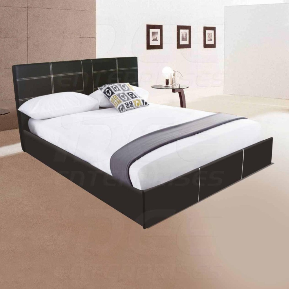 Tailee Furniture LARRY PU BED Queen Size LEATHER Bed Frame (60"x75