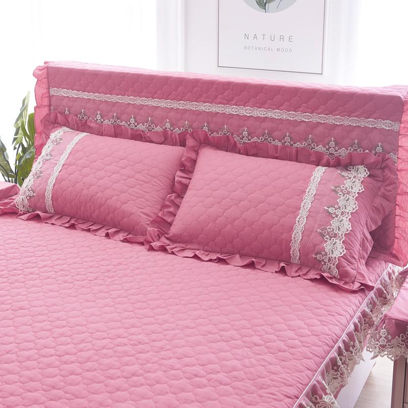 Vỏ Gối 100% Cotton Chần Bông Cặp Vỏ Gối 48X74 Cm Cỡ Đại Người Lớn Duy Nhất Với Ruột Gối Phù Hợp Với Viền Lá Sen