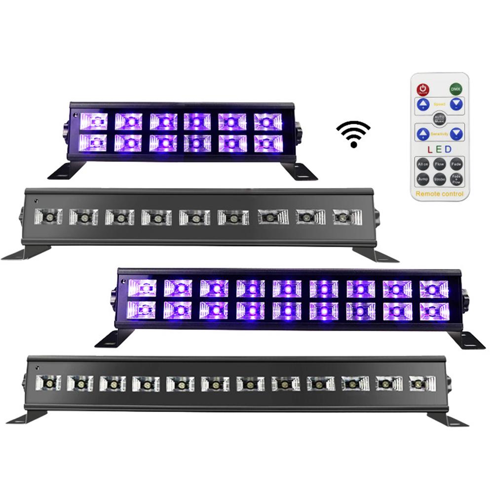 ĐÈN LED UV Tím Giai Đoạn có Điều Khiển từ xa DMX512 Điều Khiển Giọng Nói Thanh Đảng Câu Lạc Bộ Disco Đèn Giáng Sinh Ứng Sân Khấu Ánh Sáng